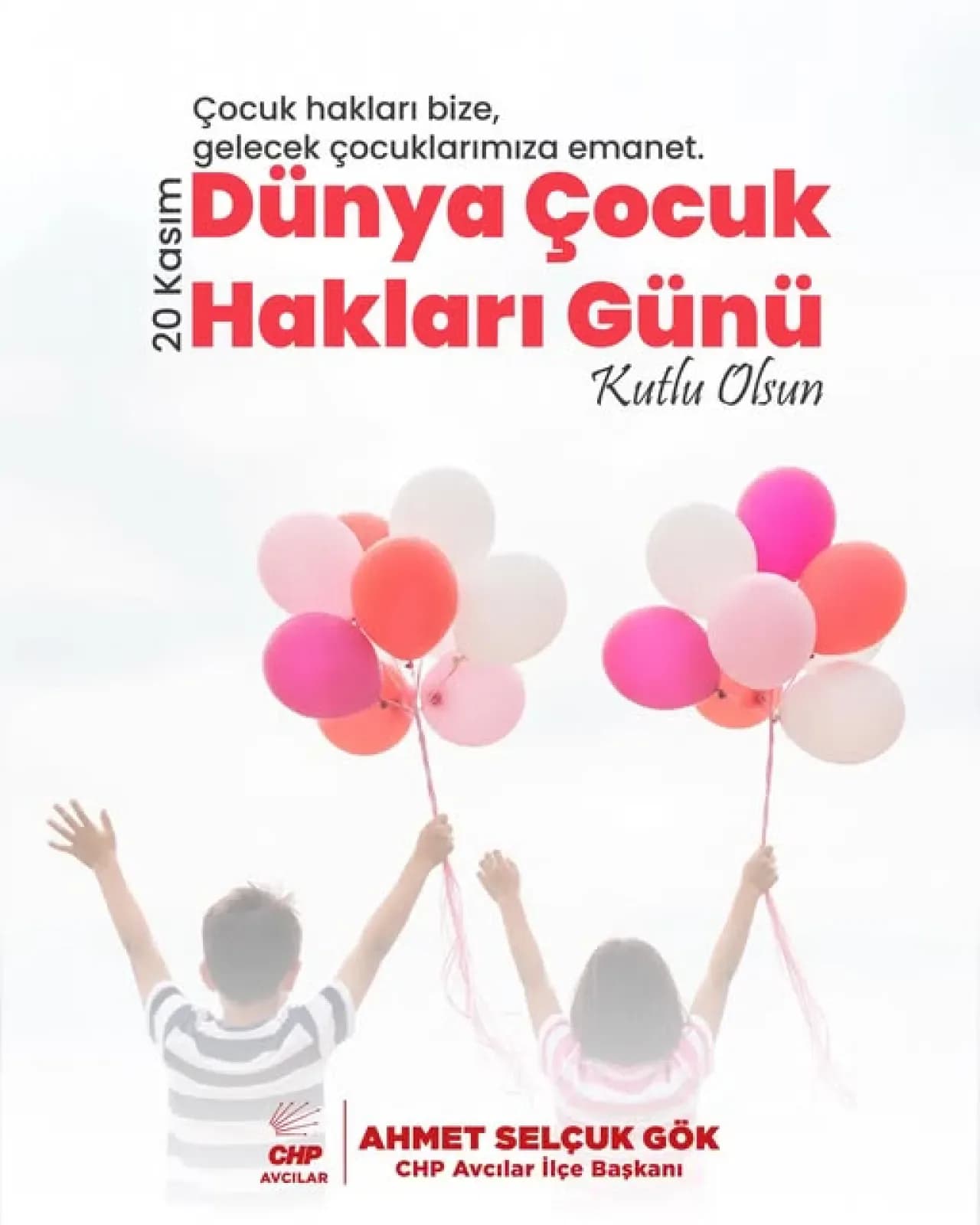 CHP Avcılar'dan Dünya Çocuk Hakları Günü Açıklaması: "Daha Adil Bir Dünya Mümkün"