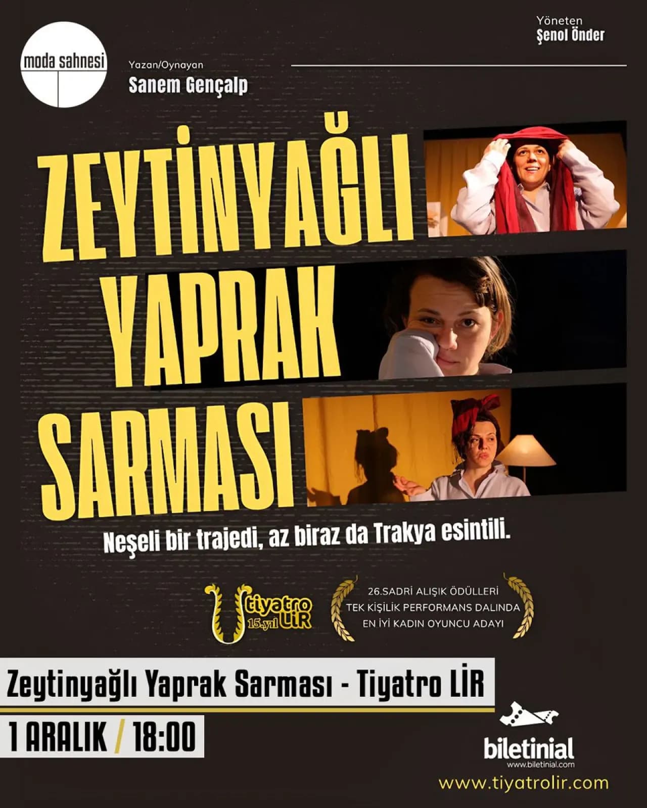 Zeytinyağlı Yaprak Sarması Tiyatro Oyunu Moda Sahnesi'nde Seyirciyle Buluşuyor Zeytinyağlı Yaprak Sarması Tiyatro Oyunu Moda Sahnesi'nde Seyirciyle Buluşuyor