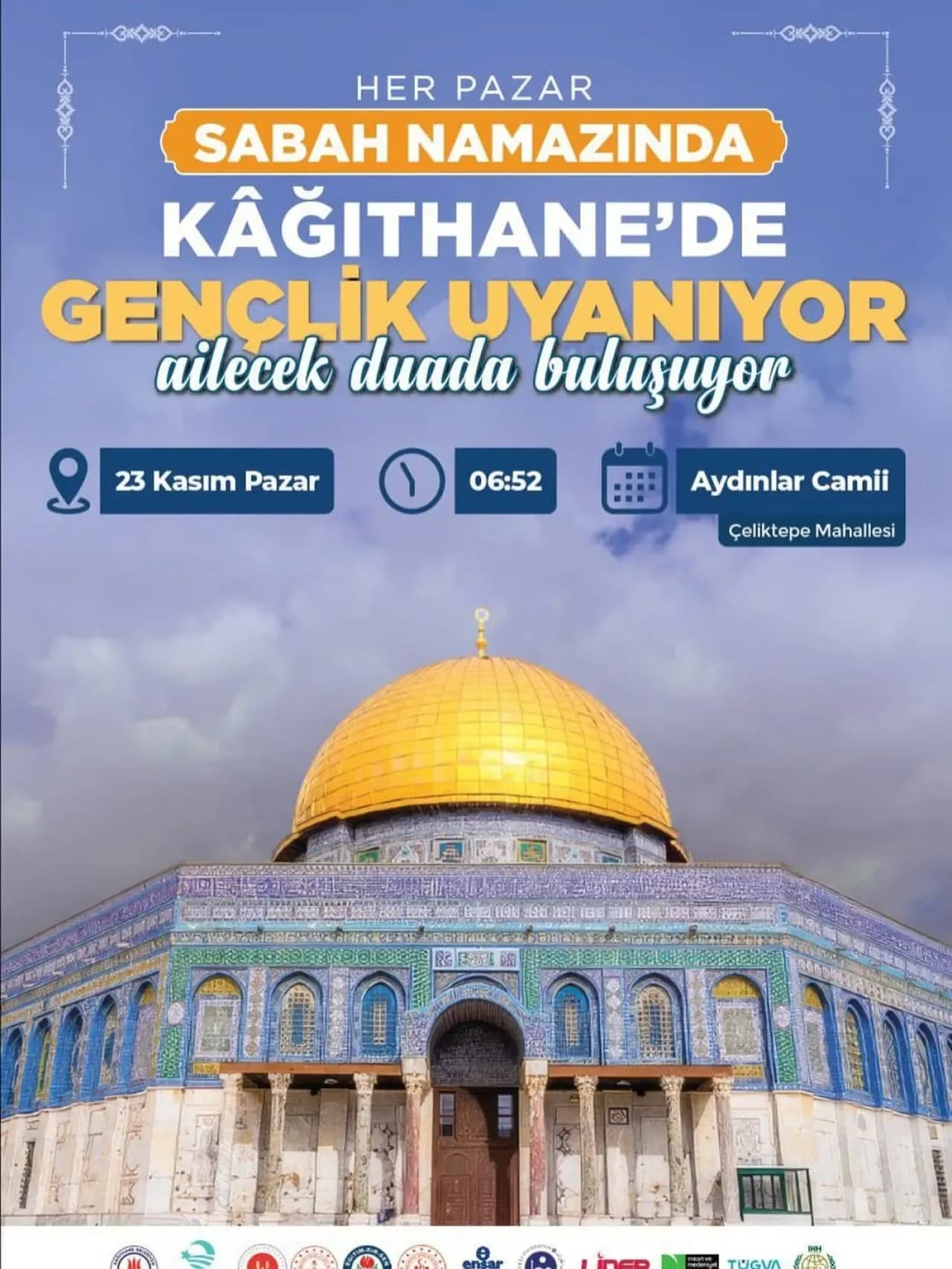 Kâğıthane'de Her Pazar Sabahı Aileler ve Gençler Aydınlar Camii'nde Buluşuyor Kâğıthane'de Her Pazar Sabahı Aileler ve Gençler Aydınlar Camii'nde Buluşuyor