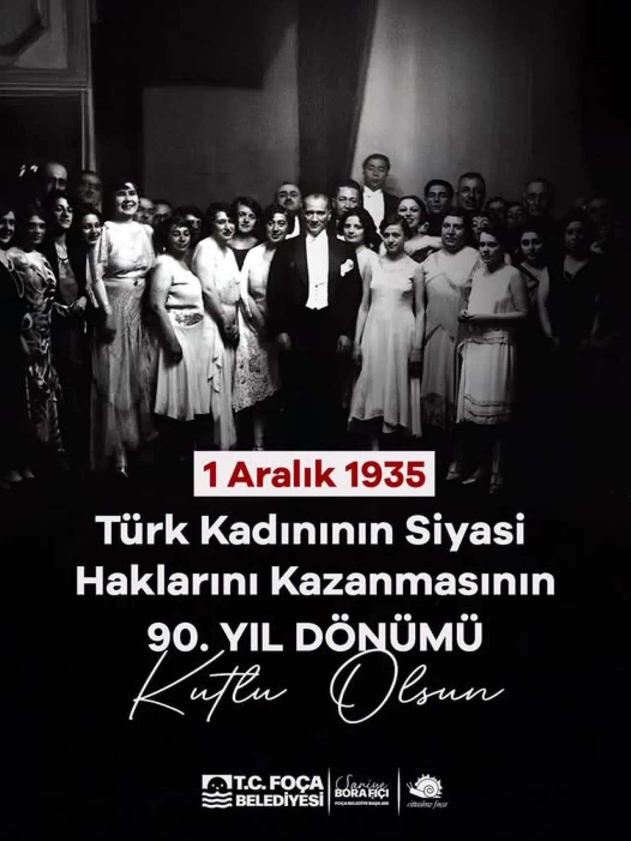 Türk Kadınına Seçme ve Seçilme Hakkının 90. Yıldönümü Kutlandı Türk Kadınına Seçme ve Seçilme Hakkının 90. Yıldönümü Kutlandı