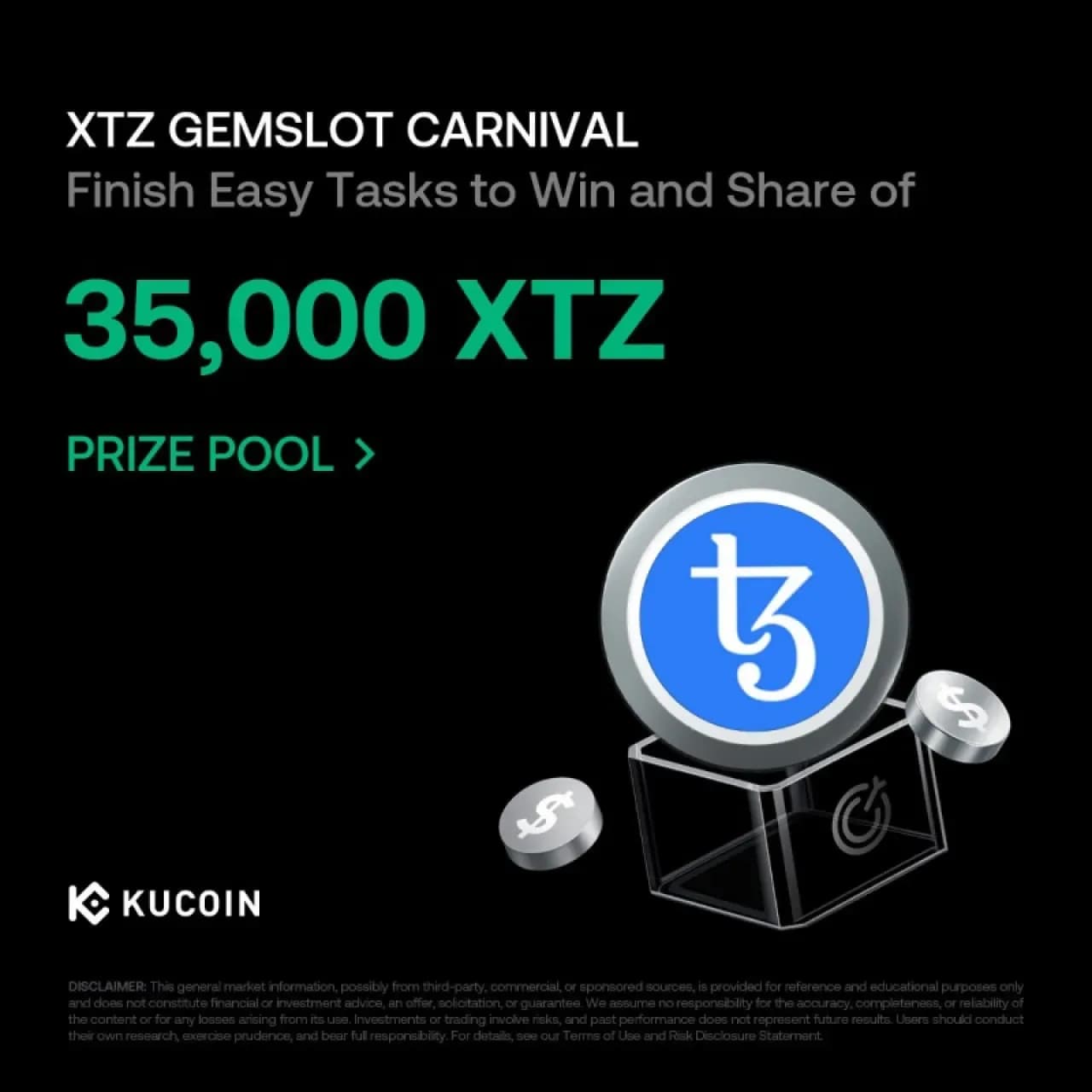KuCoin, Tezos (XTZ) İçin 35.000 XTZ Ödül Havuzlu GemSlot Kampanyasını Başlattı KuCoin, Tezos (XTZ) İçin 35.000 XTZ Ödül Havuzlu GemSlot Kampanyasını Başlattı