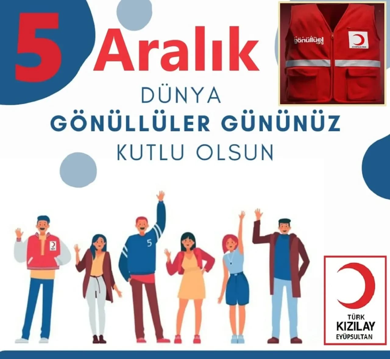 Türk Kızılay'ı'ndan 5 Aralık Dünya Gönüllüler Günü Mesajı: "İyilik Yolu Sensiz Olmaz" Türk Kızılay'ı'ndan 5 Aralık Dünya Gönüllüler Günü Mesajı: "İyilik Yolu Sensiz Olmaz"
