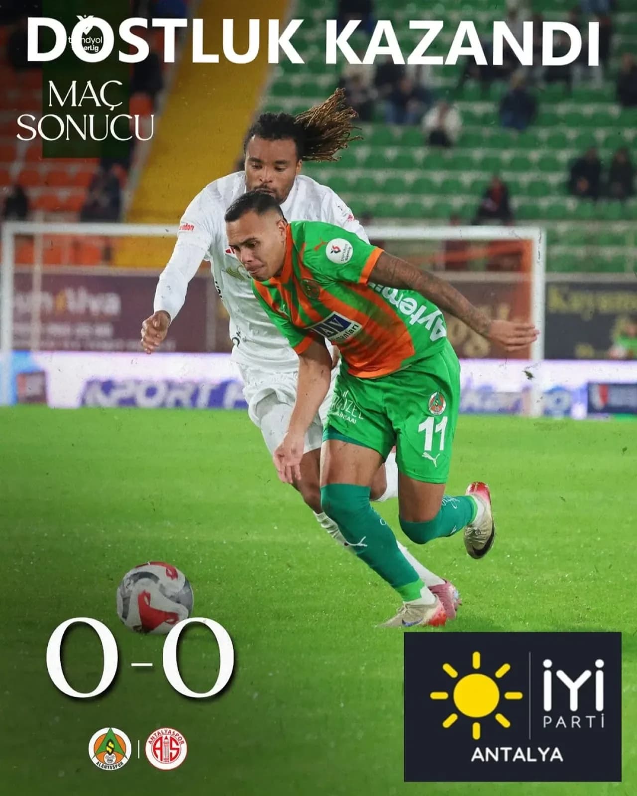İYİ Parti'den Alanyaspor ve Antalyaspor'un Dostane Maçına Tebrik