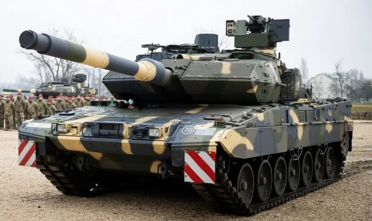 Macaristan, Alman Yapımı Leopard 2A7HU Tank Filosunu Tamamladı Macaristan, Alman Yapımı Leopard 2A7HU Tank Filosunu Tamamladı