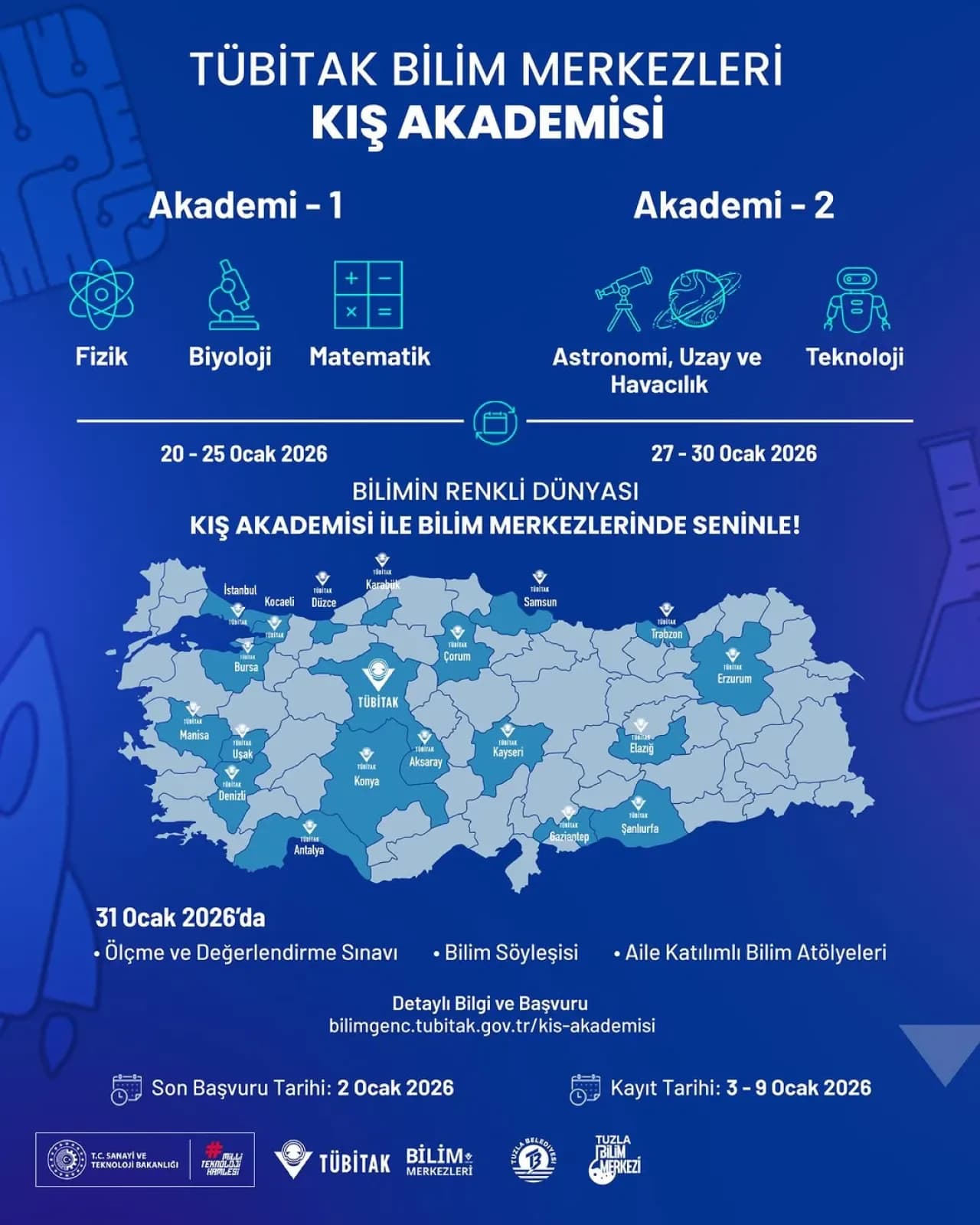 TÜBİTAK Kış Akademisi ile Çocuklar Bilimle Buluşuyor TÜBİTAK Kış Akademisi ile Çocuklar Bilimle Buluşuyor