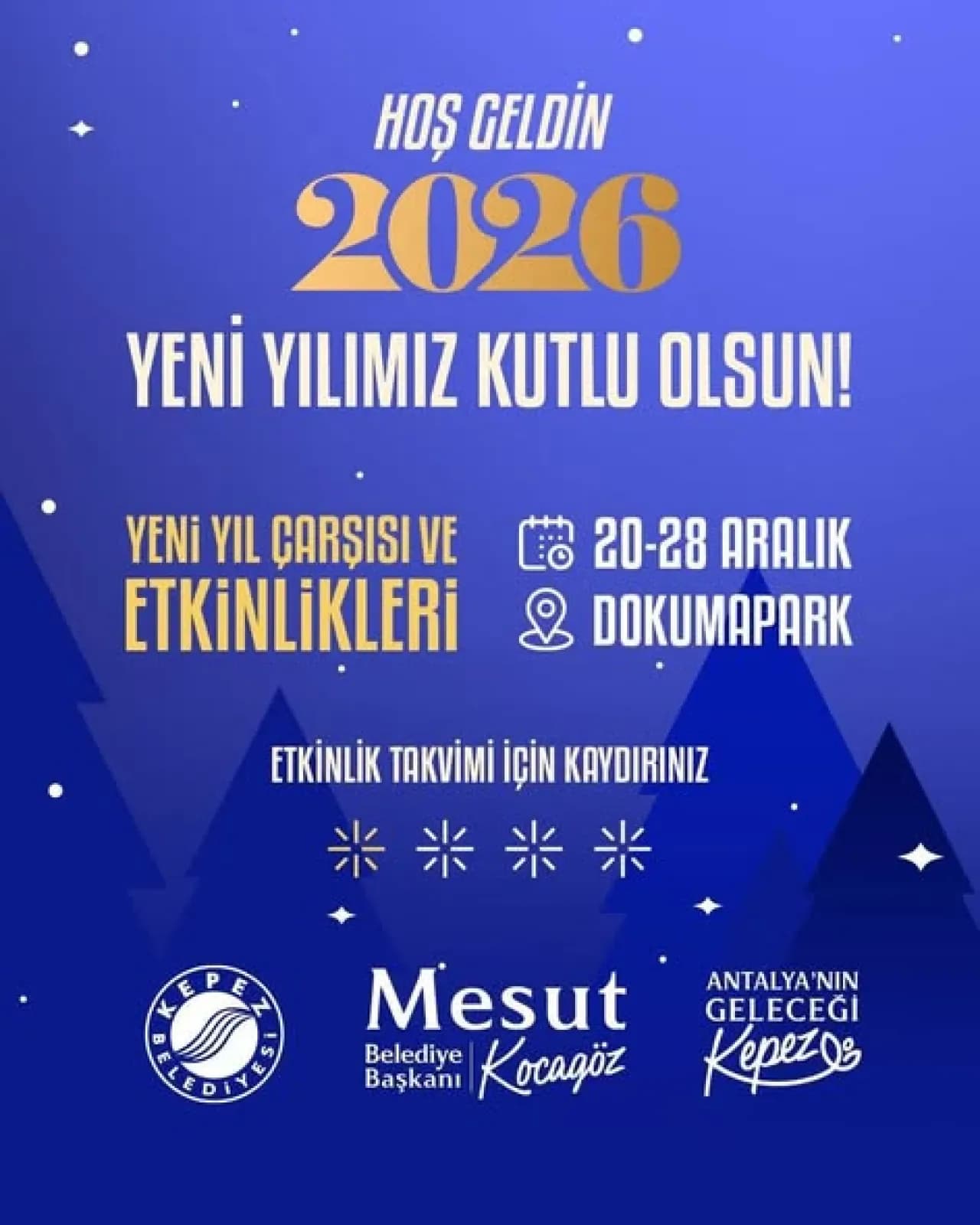 Kepez'de Yılbaşı Coşkusu Dokumapark'ta Başlıyor Kepez'de Yılbaşı Coşkusu Dokumapark'ta Başlıyor