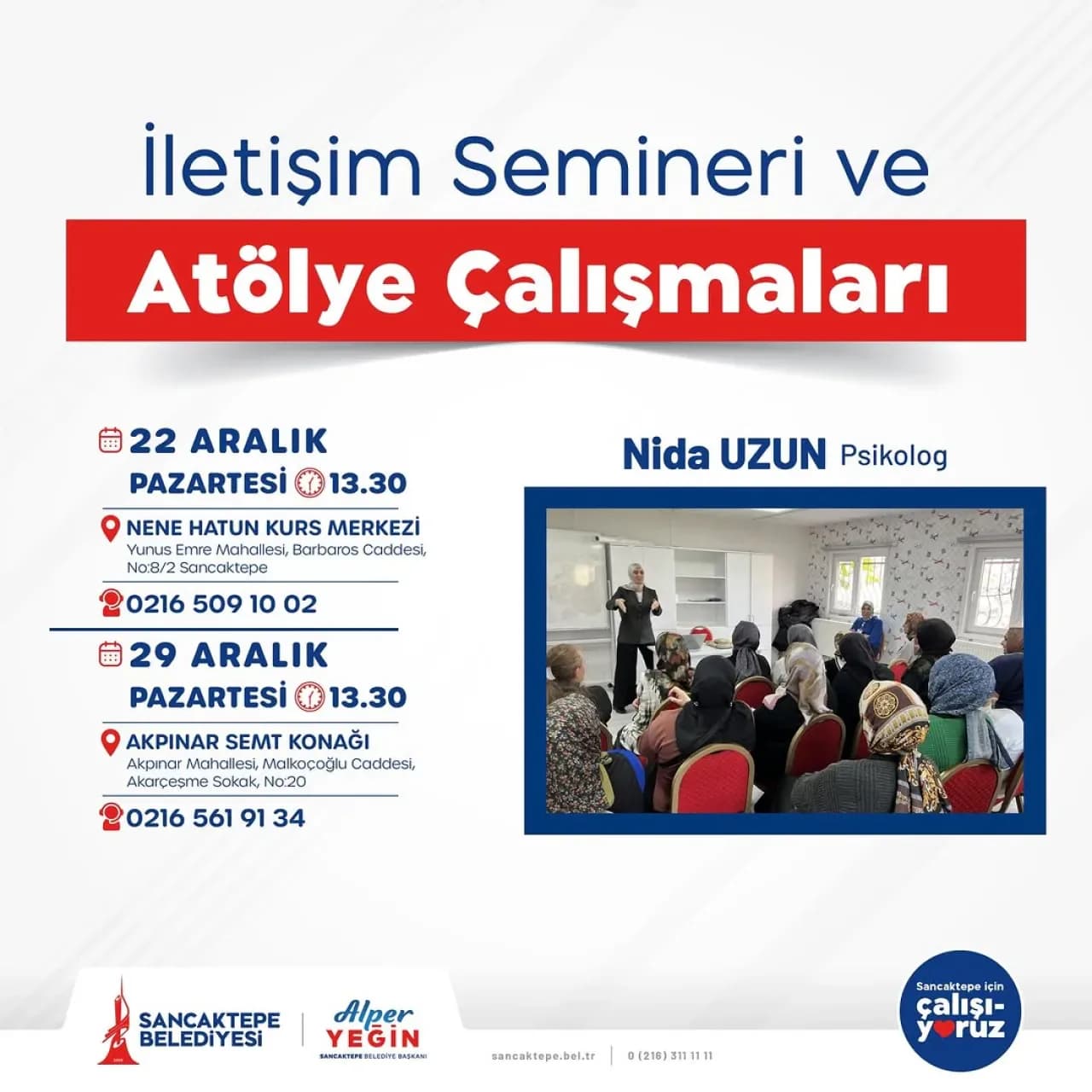 Sancaktepe Belediyesi İletişim Seminerleri ile Komşuları Buluşturuyor