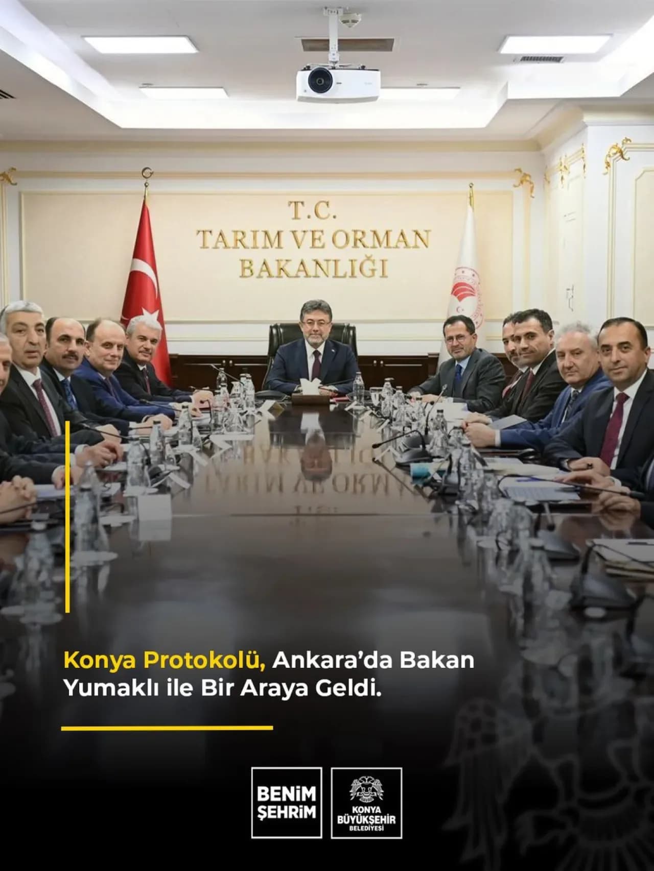 Konya Protokolü Tarım ve Orman Bakanı Yumaklı ile Görüştü Konya Protokolü Tarım ve Orman Bakanı Yumaklı ile Görüştü