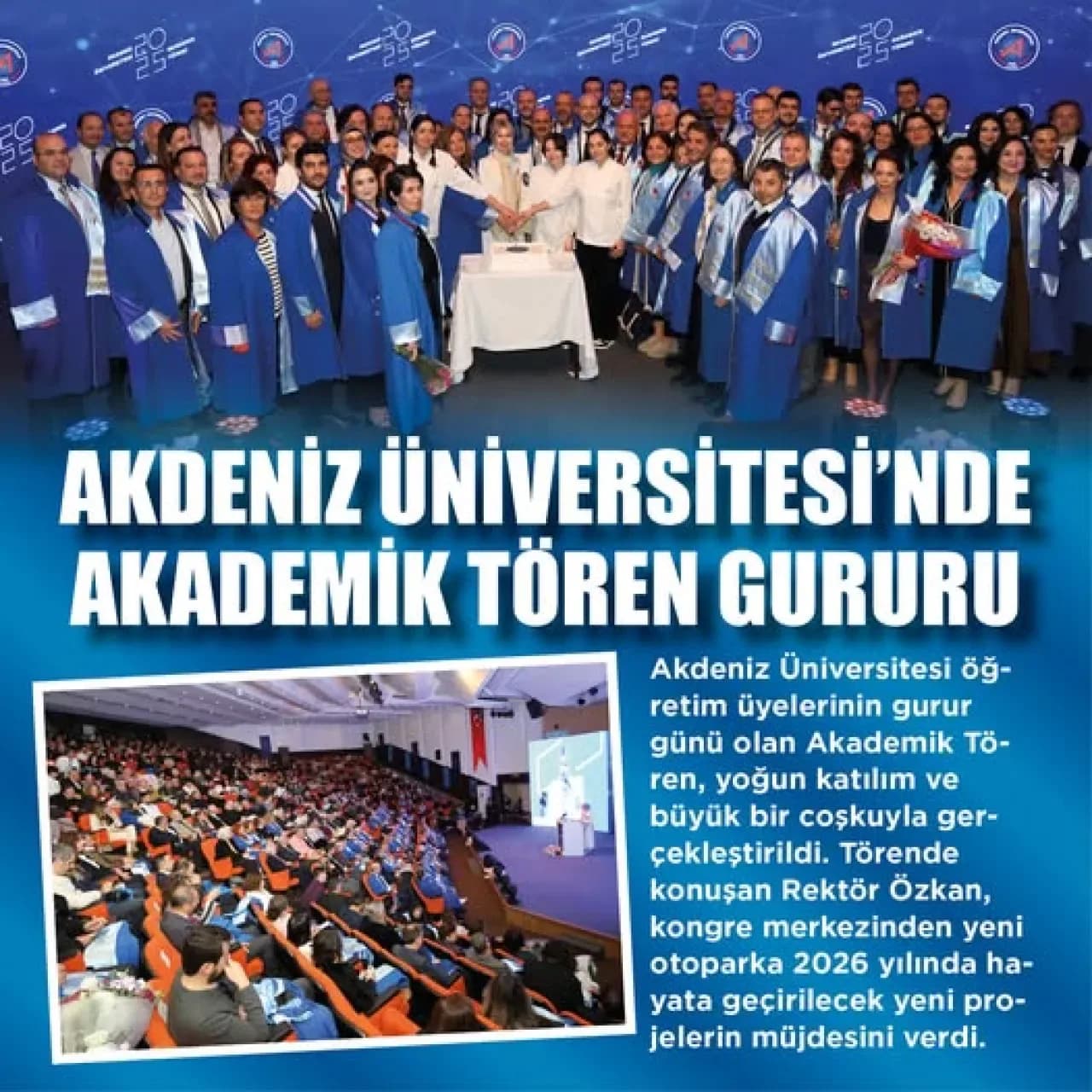 Akdeniz Üniversitesi'nden 2026 Vizyonu: Yeni Projeler ve Büyük Hedefler