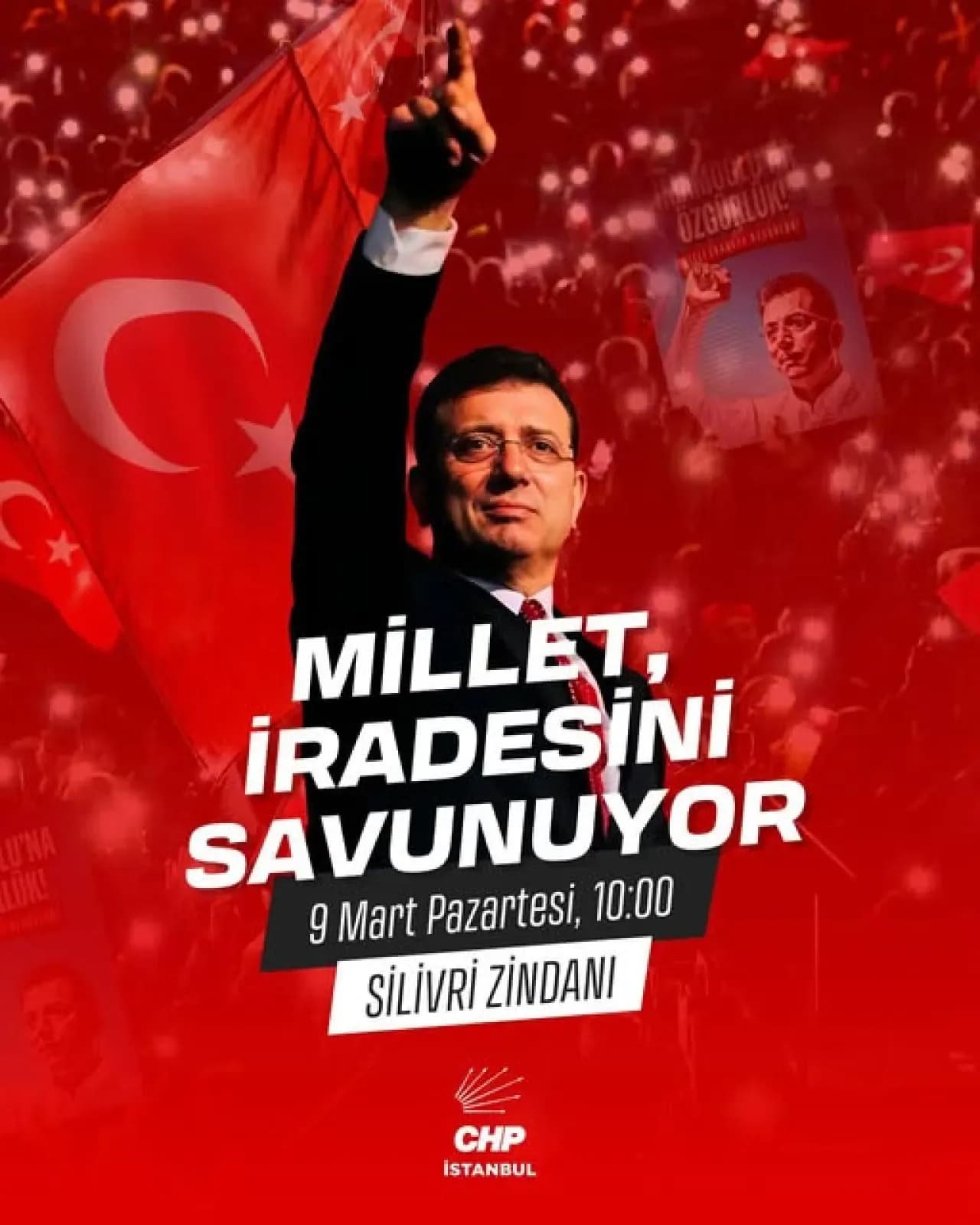 CHP'den Silivri'ye Çağrı: "Siyasi Kumpasa Karşı Bir Aradayız" CHP'den Silivri'ye Çağrı: "Siyasi Kumpasa Karşı Bir Aradayız"