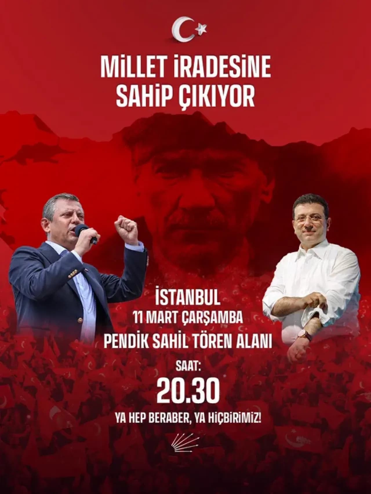 CHP'li Barut'tan Pendik'te Miting Açıklaması: "Millet İradesini Savunacağız" CHP'li Barut'tan Pendik'te Miting Açıklaması: "Millet İradesini Savunacağız"