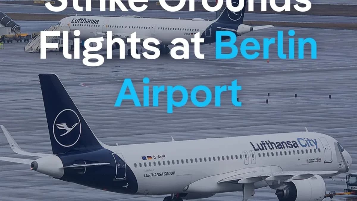 Berlin'de Grev Alarmı: 18 Mart'taki Tüm Uçuşlar İptal Edildi Berlin'de Grev Alarmı: 18 Mart'taki Tüm Uçuşlar İptal Edildi