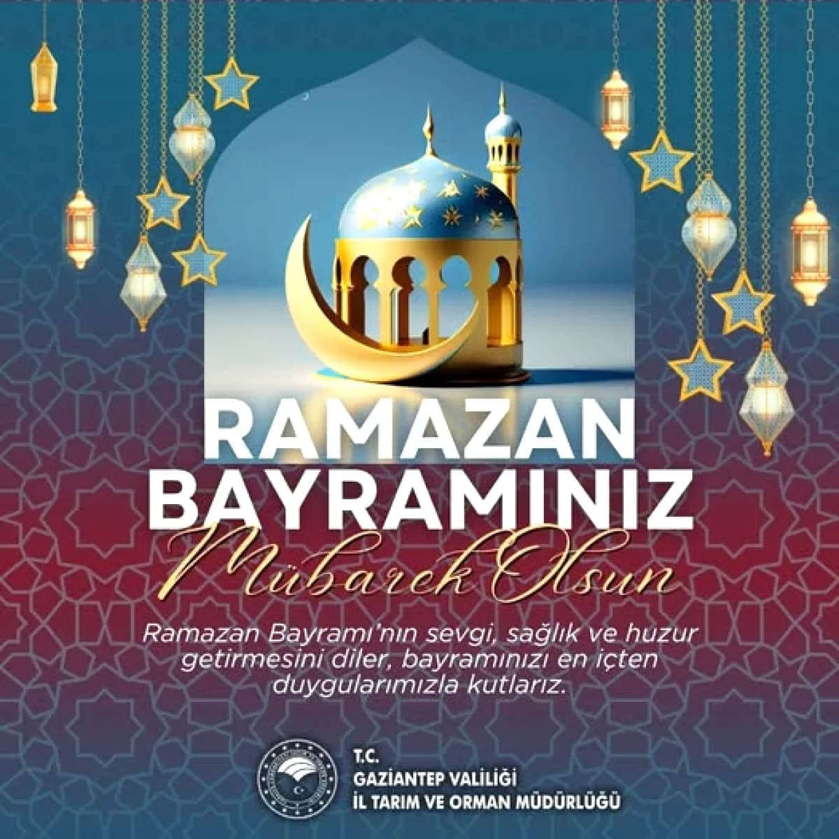 Gaziantep'te Bayram Mesajı: Müdürlükten Vatandaşlara Sevgi ve Huzur Temennisi