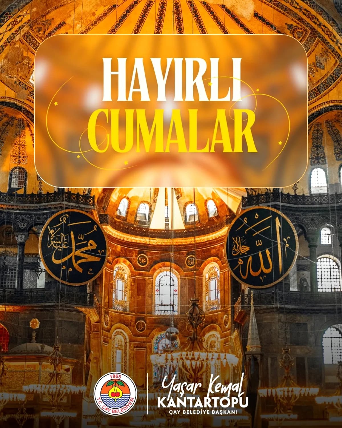 Afyonkarahisar Çay Belediyesi'nin Cuma Mesajı Afyonkarahisar Çay Belediyesi'nin Cuma Mesajı