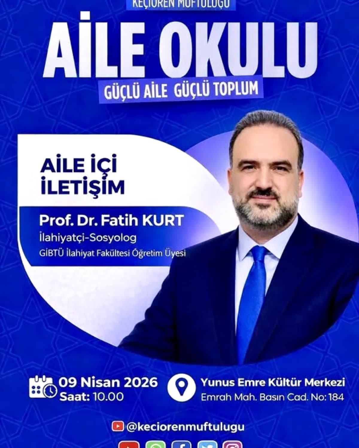 Keçiören'de Aile İçi İletişim Semineri: Ücretsiz ve Herkese Açık!