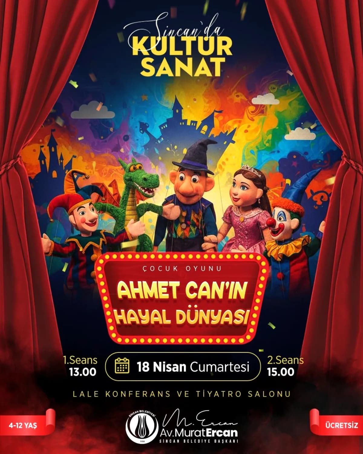 Sincan'da Ücretsiz Çocuk Tiyatrosu: Ahmet Can'ın Hayal Dünyası