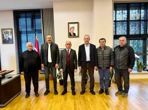 Şile Mahalle Muhtarları Kaymakam Mustafa Çit'i Ziyaret Etti