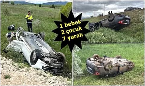 Erzincan'da Meydana Gelen İki Trafik Kazasında 7 Kişi Yaralandı