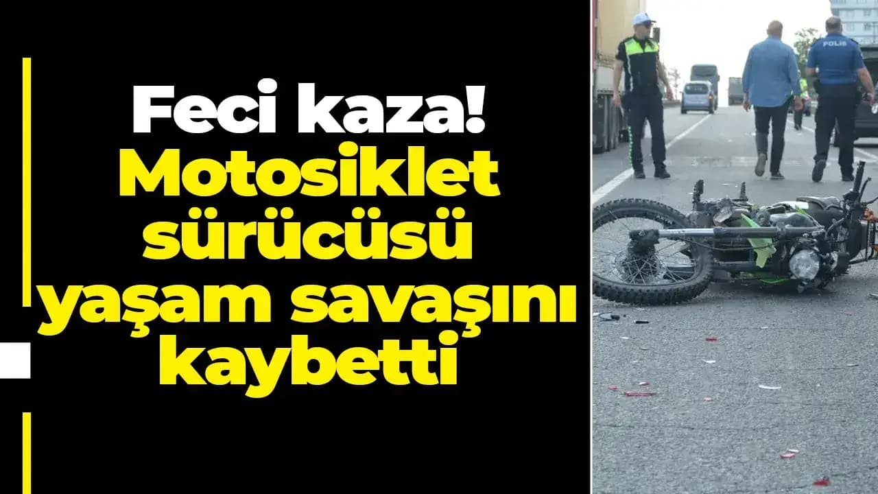 Ordu Ünye'de Motosiklet Kazası: Yolcu Otobüsüne Çarpan Sürücü Yaşamını Kaybetti