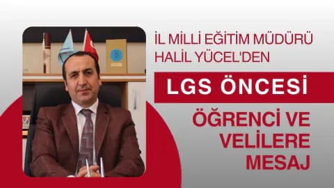 Uşak'ta LGS Öncesi Kritik Destek: İl Milli Eğitim Müdürü Halil Yücel'den Tavsiyeler Uşak'ta LGS Öncesi Kritik Destek: İl Milli Eğitim Müdürü Halil Yücel'den Tavsiyeler