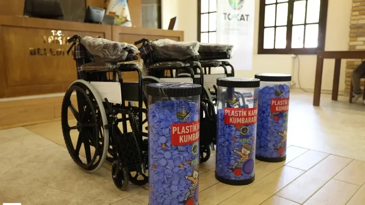 Tokat'ta Plastik Kapaklar Tekerlekli Sandalyeye Dönüştü: Anlamlı Dayanışma