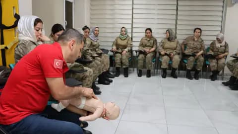 Şanlıurfa'da Kadın Güvenlik Korucularına Hayat Kurtaran Eğitim