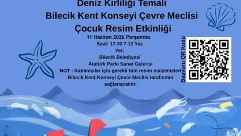 Bilecik'te Çocuklar Marmara Denizi İçin Fırçaları Eline Alıyor