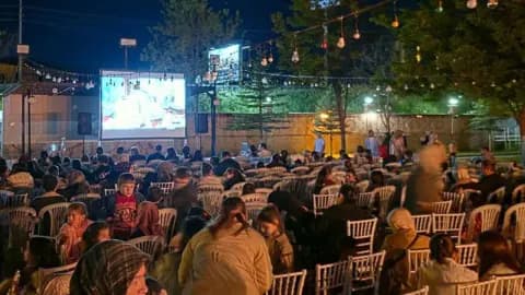 Kurşunlu'da Nostalji Rüzgarı: Hababam Sınıfı Açık Havada İzleyiciyle Buluştu