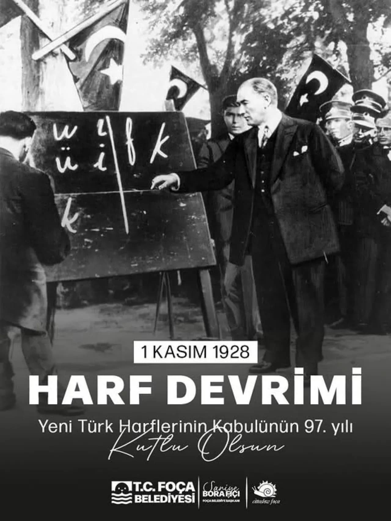 Harf Devrimi'nin Yıl Dönümünde Atatürk ve Cumhuriyet Kahramanları Anıldı