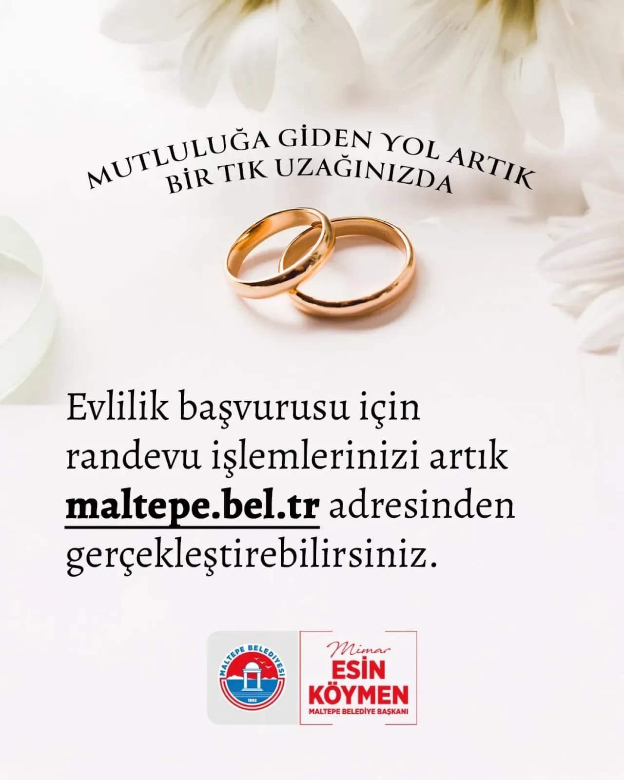 Maltepe'de Evlilik Başvuruları İçin Kolaylık: Nikah İşlemleri Online Randevu Sistemi ile Dijital Ortamda