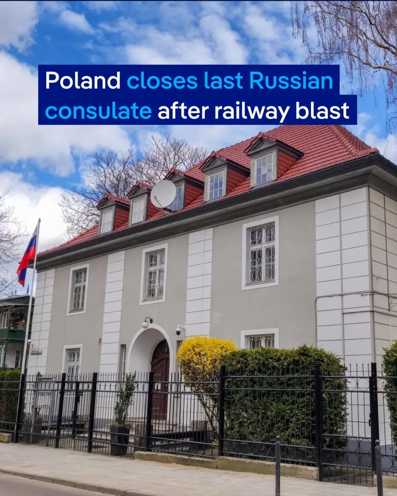 Polonya, Demiryolu Saldırısı Sonrası Rusya'nın Gdansk'taki Son Konsolosluğunu Kapatıyor Polonya, Demiryolu Saldırısı Sonrası Rusya'nın Gdansk'taki Son Konsolosluğunu Kapatıyor