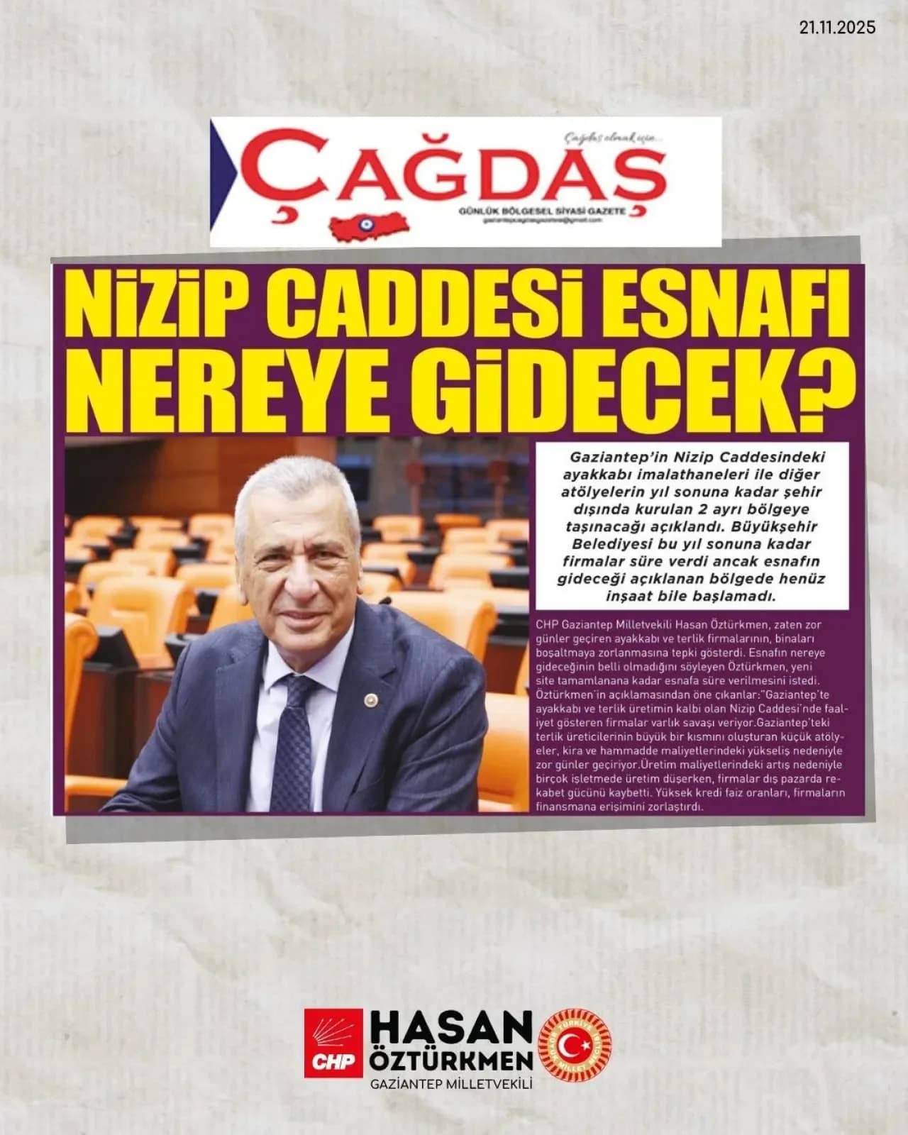 Nizip Caddesi Esnafına Tahliye Zamanı: Yeni Yer Sorunu Büyüyor Nizip Caddesi Esnafına Tahliye Zamanı: Yeni Yer Sorunu Büyüyor