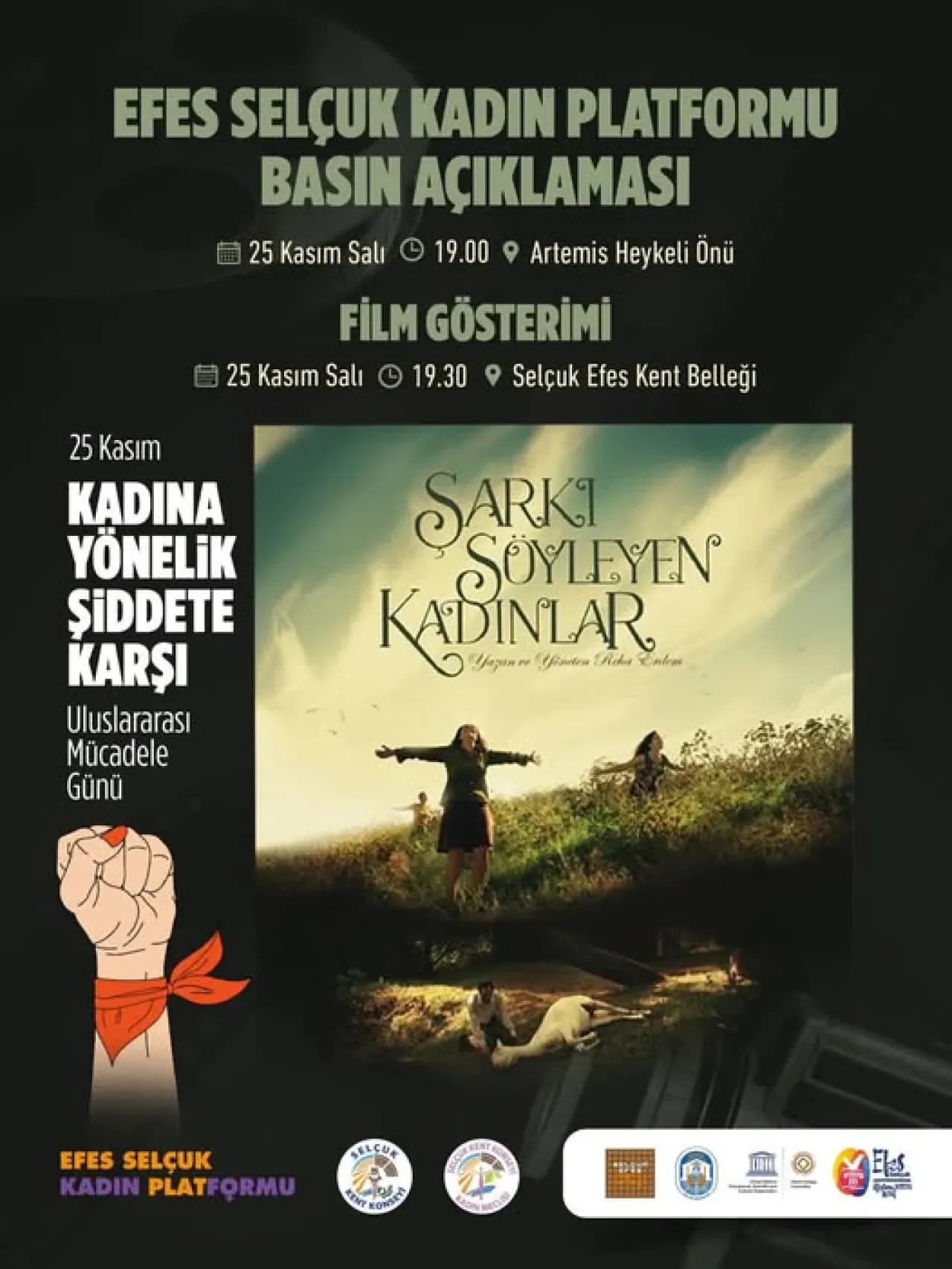 İzmir Selçuk'ta 25 Kasım'da Kadına Yönelik Şiddete Karşı Dayanışma Etkinliği İzmir Selçuk'ta 25 Kasım'da Kadına Yönelik Şiddete Karşı Dayanışma Etkinliği