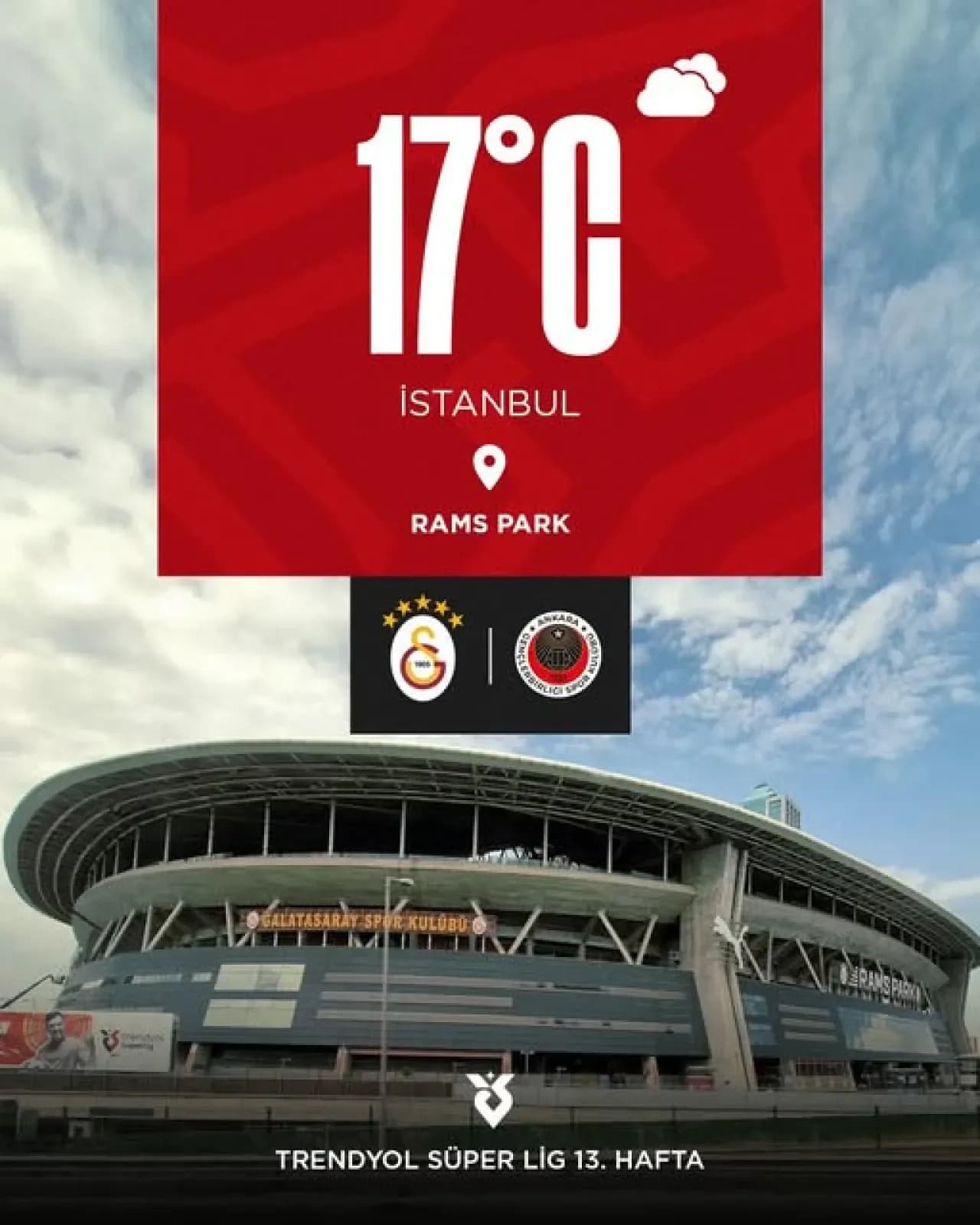 Gençlerbirliği ve Galatasaray Maçı Öncesi Hava Durumu Merak Konusu Gençlerbirliği ve Galatasaray Maçı Öncesi Hava Durumu Merak Konusu