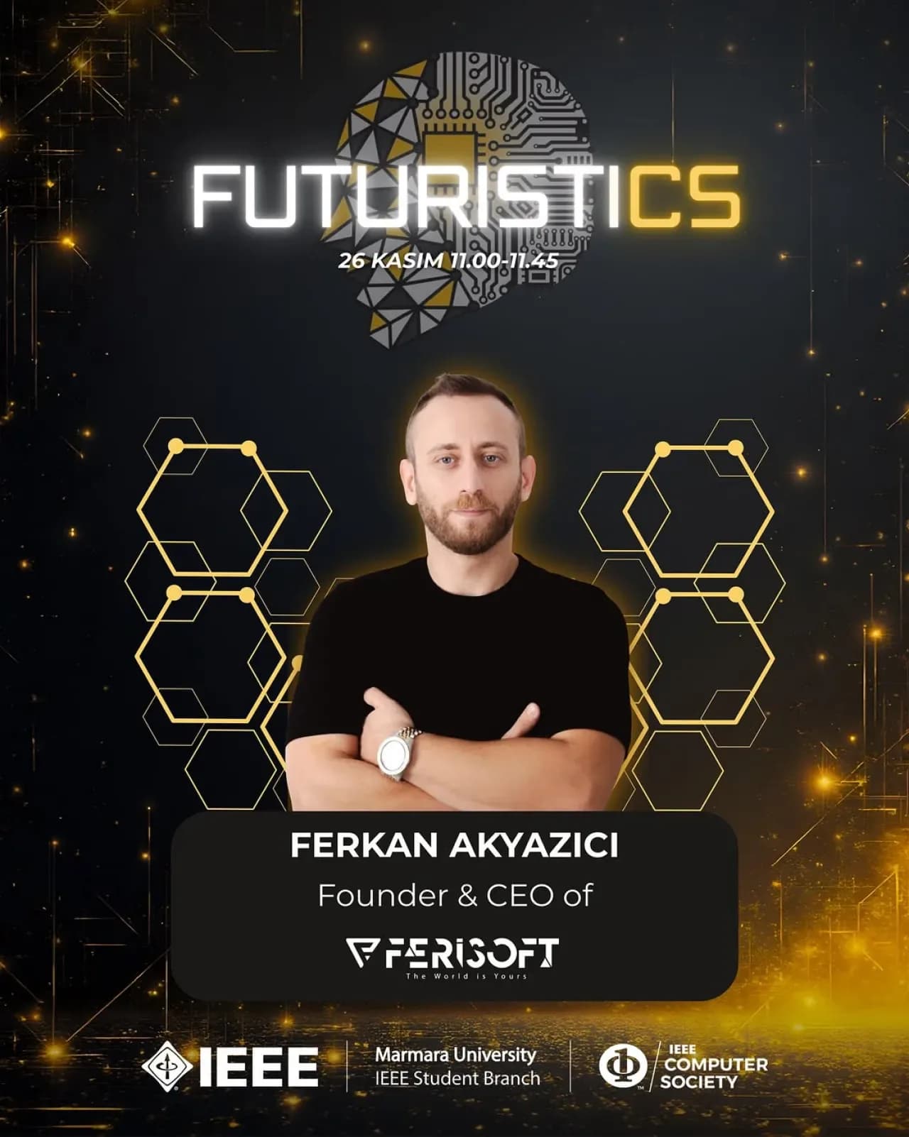 Ferisoft CEO'su Ferkan Akyazıcı, FUTURISTICS Zirvesi'nde Yapay Zekayı Anlatacak Ferisoft CEO'su Ferkan Akyazıcı, FUTURISTICS Zirvesi'nde Yapay Zekayı Anlatacak
