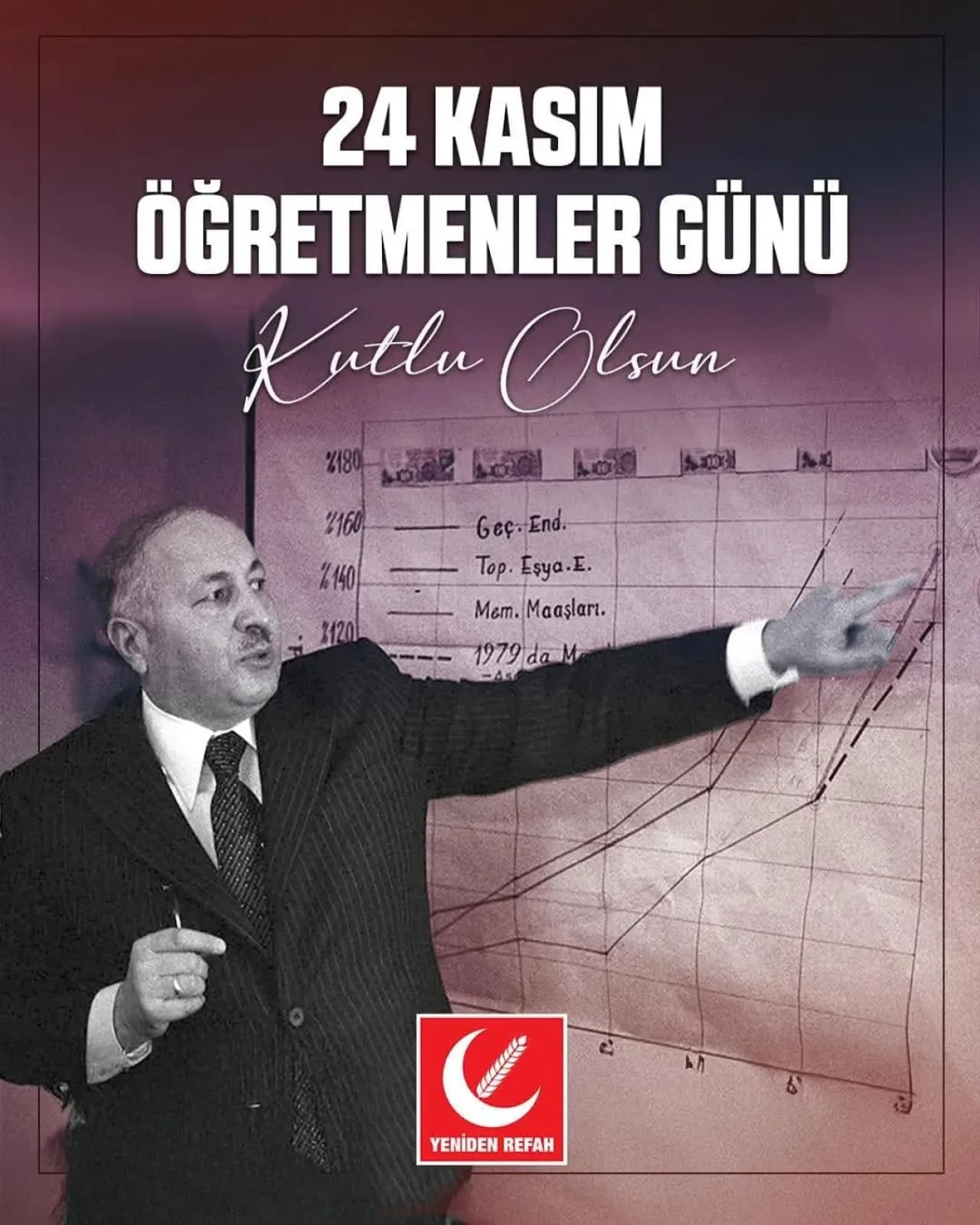 Yeniden Refah Partisi'nden 24 Kasım Öğretmenler Günü Mesajı Yeniden Refah Partisi'nden 24 Kasım Öğretmenler Günü Mesajı