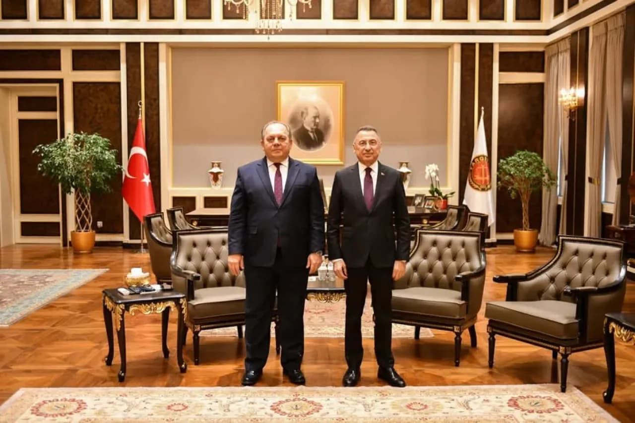 Fuat Oktay, Yargıtay Başkanı Ömer Kerkez'i Ziyaret Etti Fuat Oktay, Yargıtay Başkanı Ömer Kerkez'i Ziyaret Etti