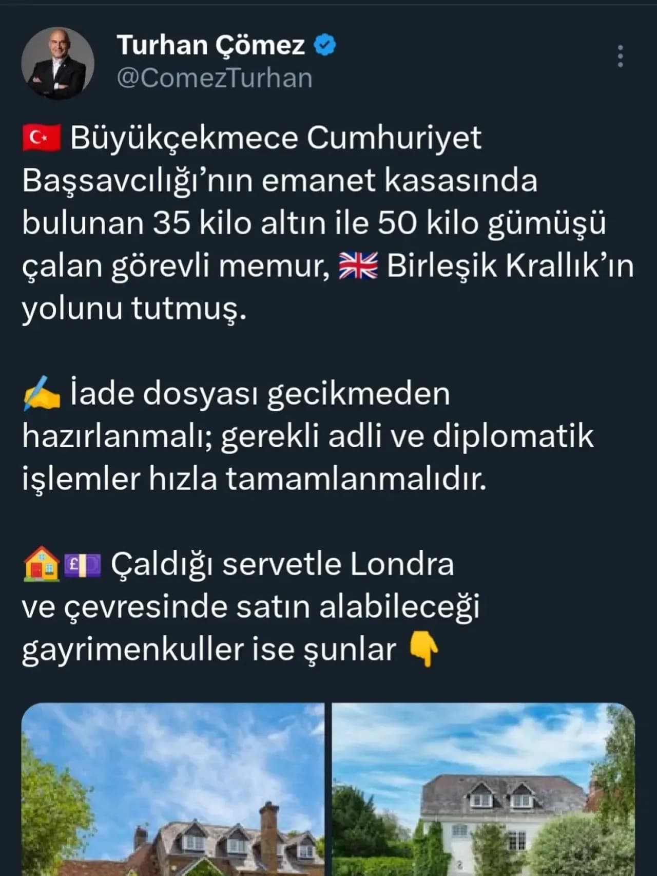 Balıkesir Milletvekili Çömez'den Büyükçekmece'deki Altın Hırsızlığı Açıklaması Balıkesir Milletvekili Çömez'den Büyükçekmece'deki Altın Hırsızlığı Açıklaması