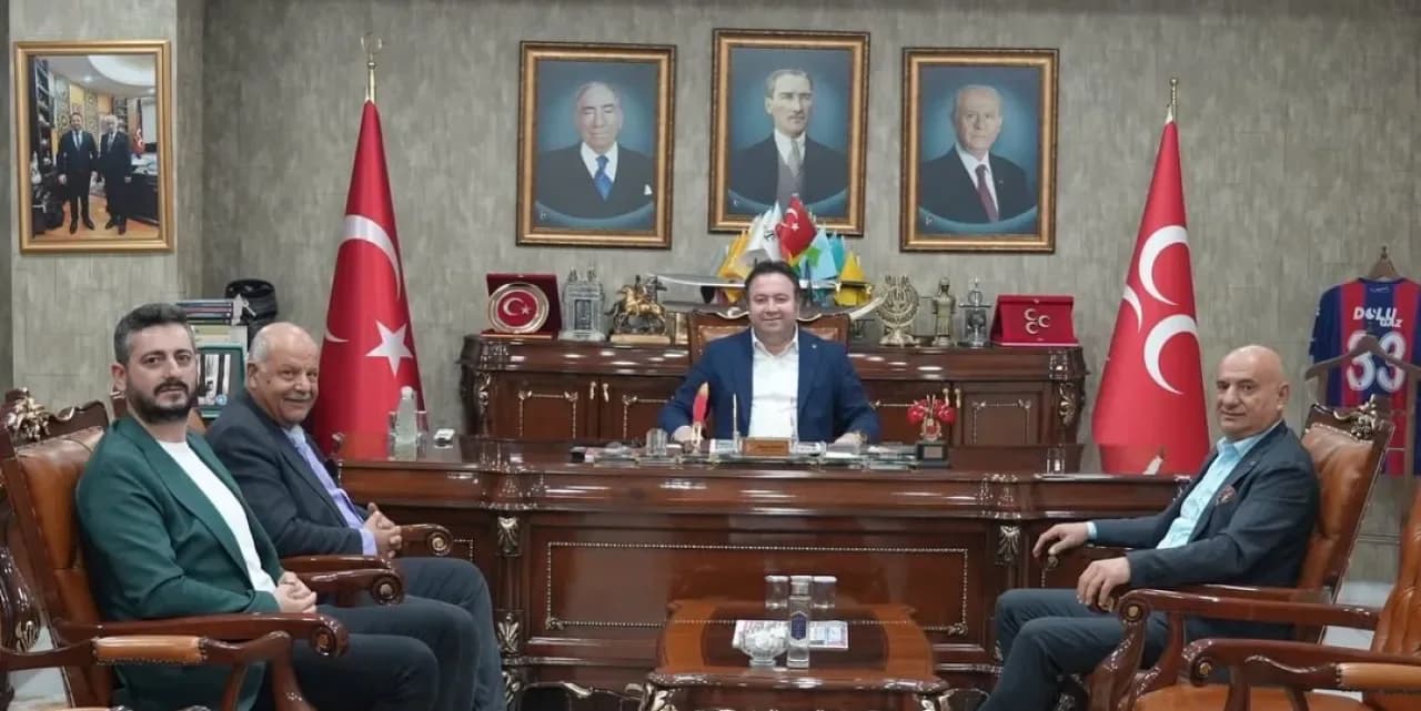 MHP Çukurova İlçe Başkanı Mehmet Şahin, Mersin İl Başkanı Ömer Gülsoy'u Ziyaret Etti MHP Çukurova İlçe Başkanı Mehmet Şahin, Mersin İl Başkanı Ömer Gülsoy'u Ziyaret Etti