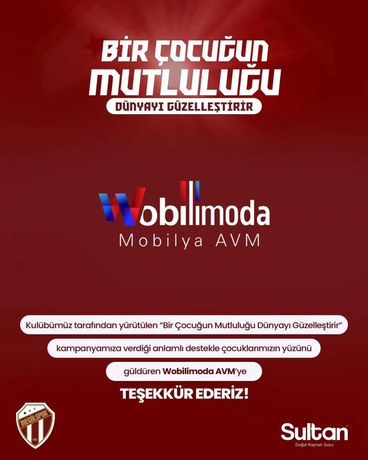 Wobilimoda AVM'den İnegölspor'un Çocuk Kampanyasına Anlamlı Destek Wobilimoda AVM'den İnegölspor'un Çocuk Kampanyasına Anlamlı Destek