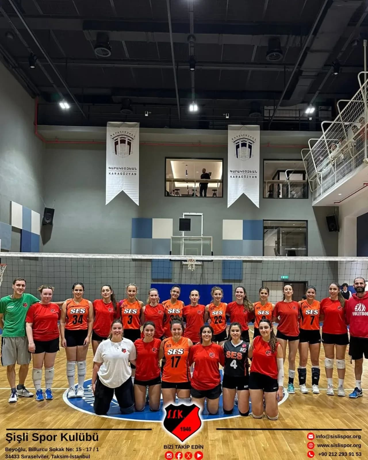 Şişli Spor Kulübü Voleybol Takımı, Hazırlık Maçında Sahada