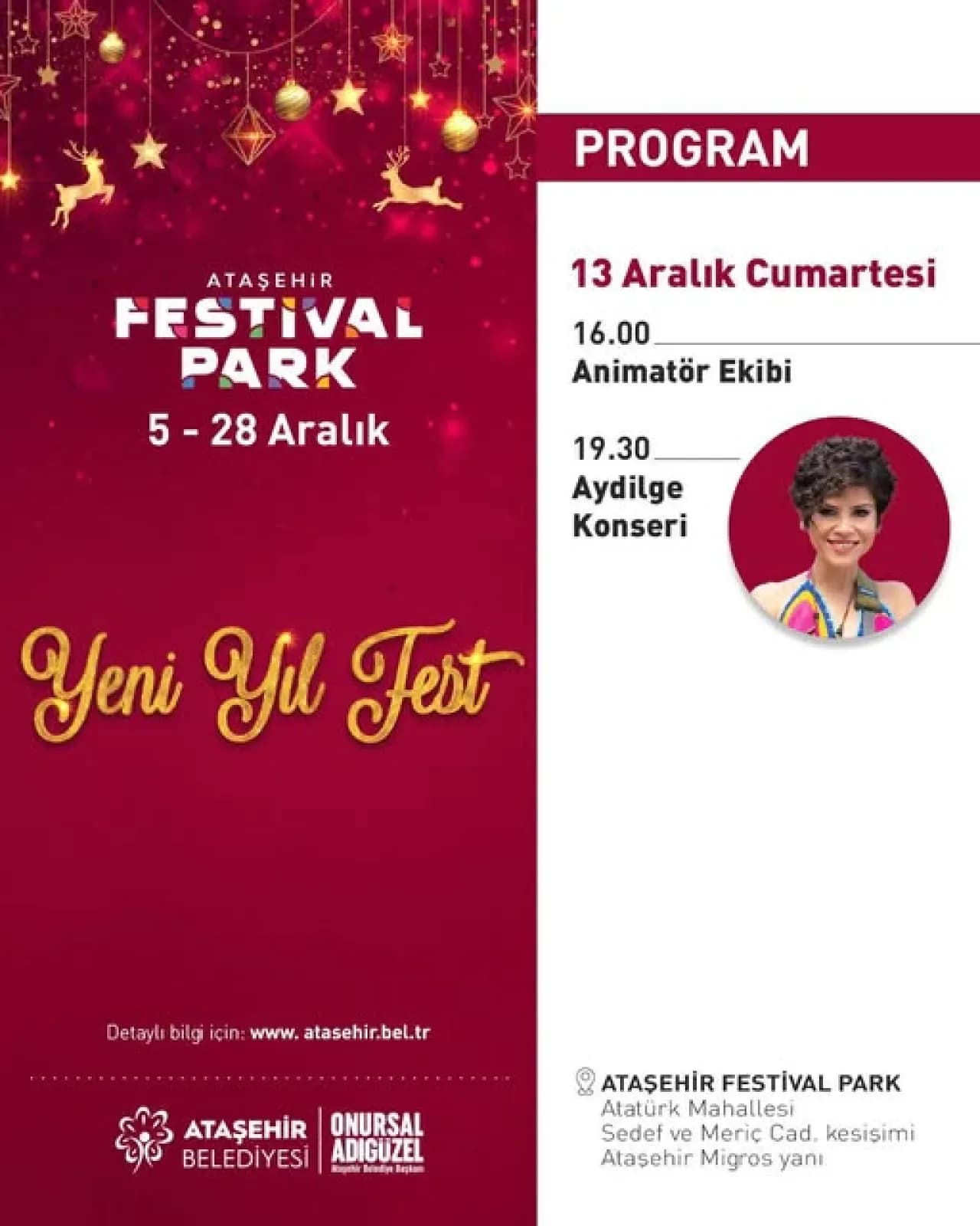 Ataşehir Festival Park'ta Yeni Yıl Coşkusu Devam Ediyor