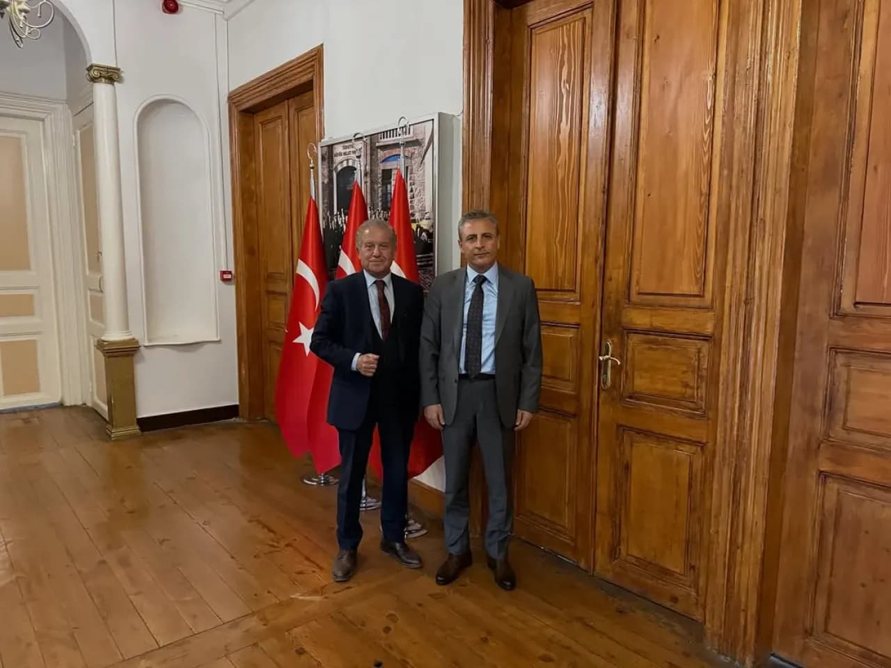 Emekli Prof. Dr. Ali Ünal, Kadıköy Kaymakamı Pamuk'u Ziyaret Etti