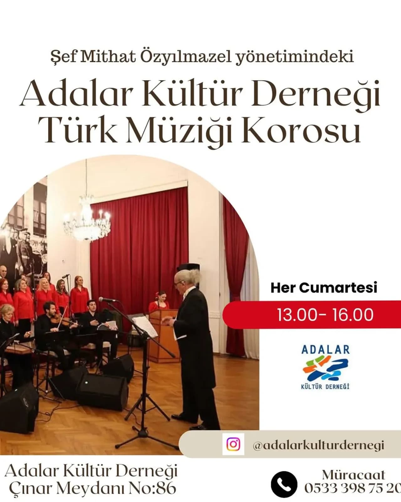 Adalar Kültür Derneği Türk Müziği Korosu Yeni Dönem Çalışmalarına Başlıyor Adalar Kültür Derneği Türk Müziği Korosu Yeni Dönem Çalışmalarına Başlıyor