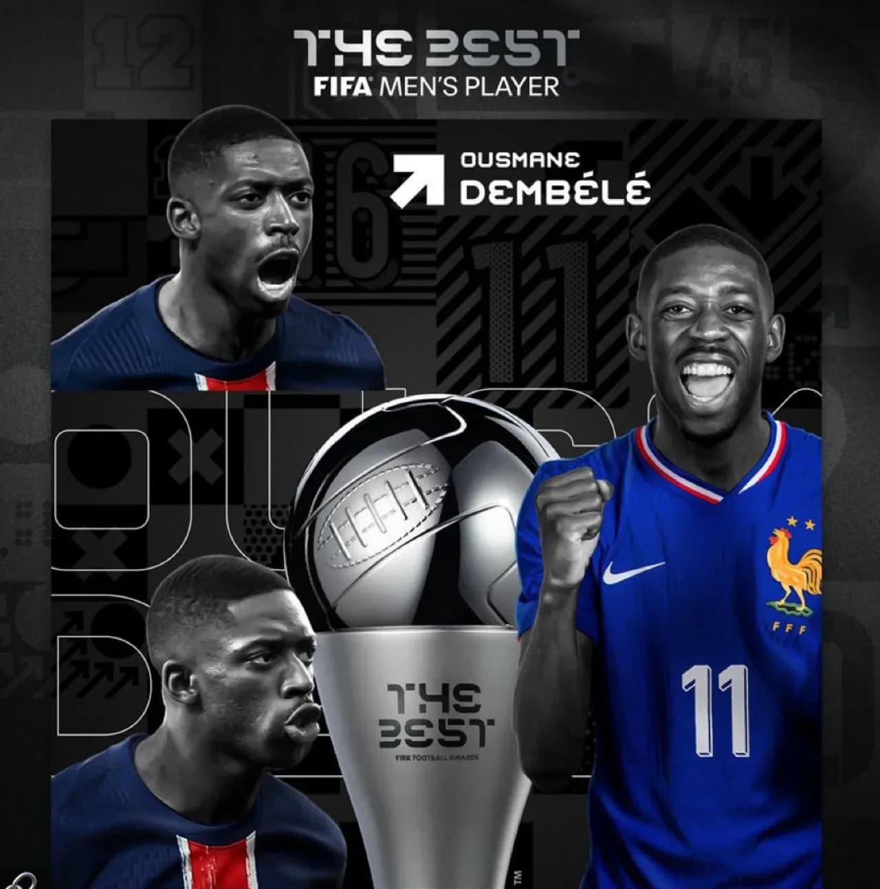 Ousmane Dembélé, FIFA The Best Yılın Oyuncusu Ödülünün Sahibi Oldu Ousmane Dembélé, FIFA The Best Yılın Oyuncusu Ödülünün Sahibi Oldu