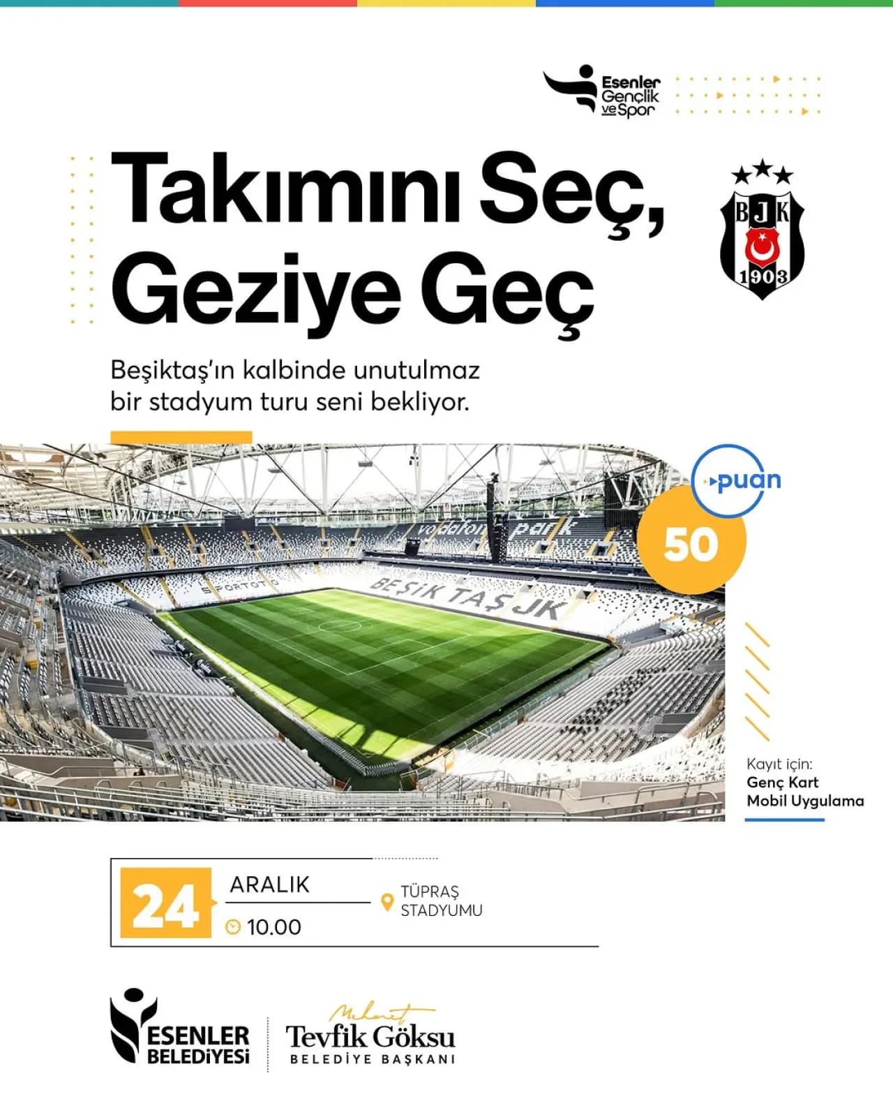 Esenler Gençliği Beşiktaş'ın Yeni Stadı Tüpraş Stadyumu'nu Geziyor Esenler Gençliği Beşiktaş'ın Yeni Stadı Tüpraş Stadyumu'nu Geziyor