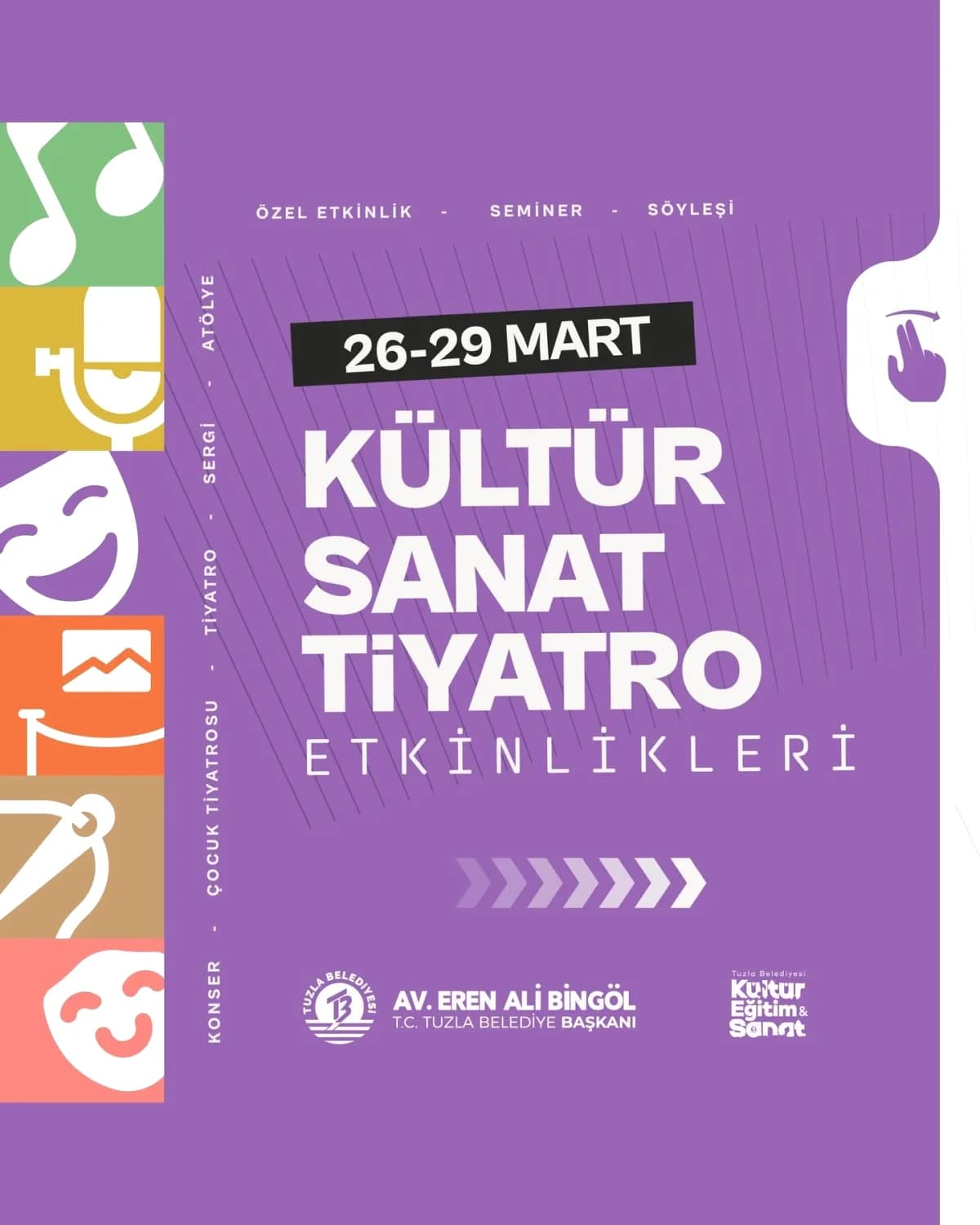 Tuzla Belediyesi Kültür Sanat Etkinliklerine Yoğun İlgi