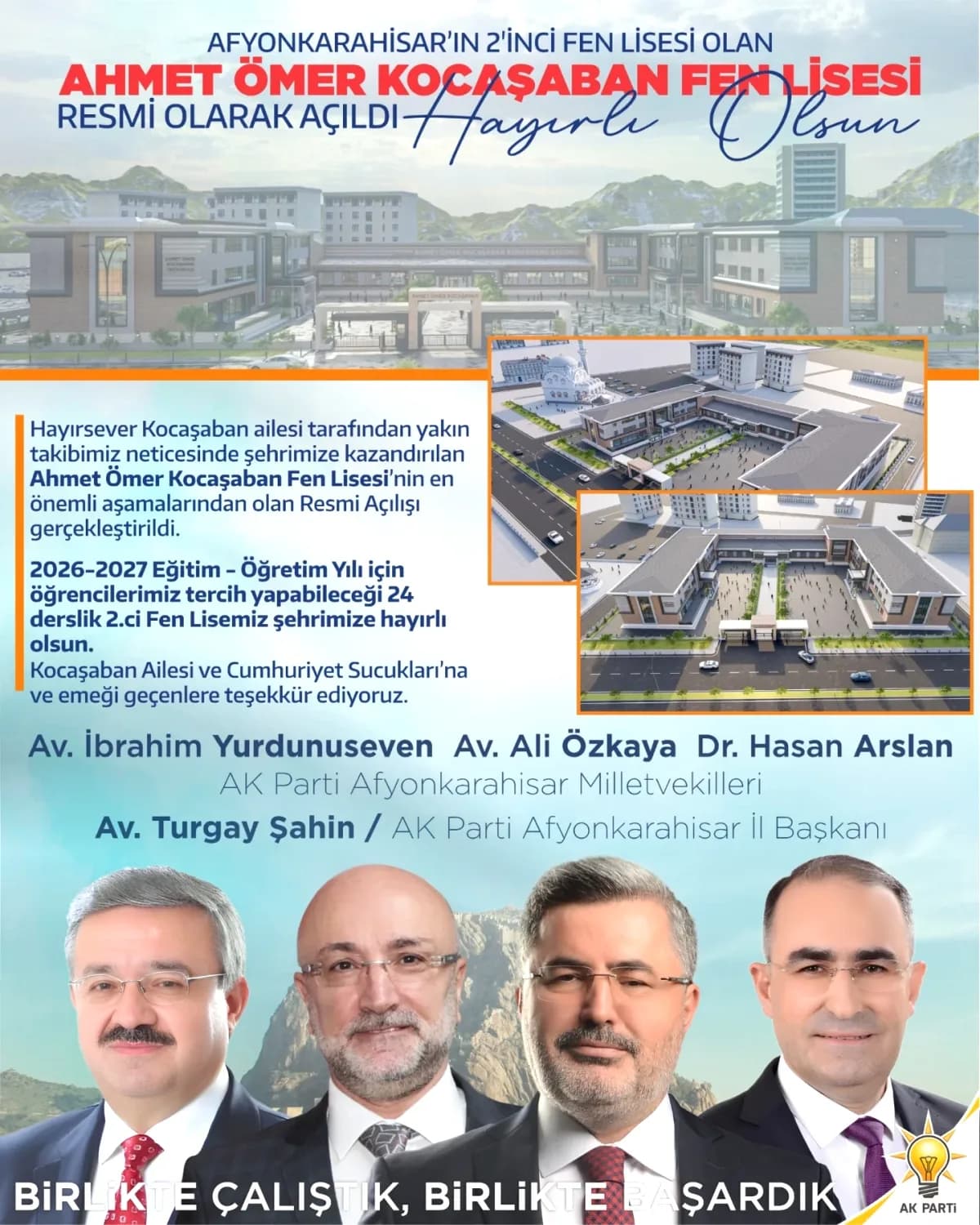 Afyonkarahisar'a 24 Derslikli Yeni Fen Lisesi! İşte Detaylar