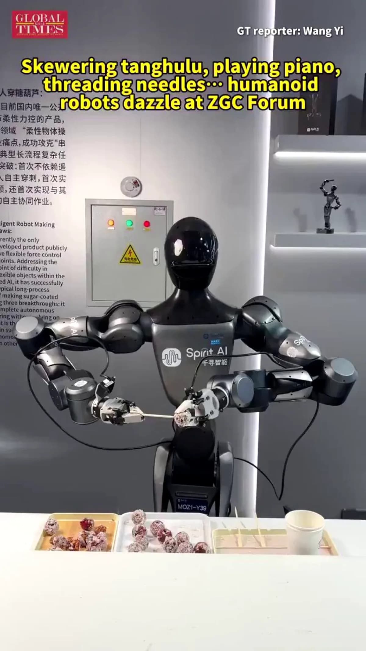 Beijing'de Robot Şovu: İğne İpliği Geçiren, Yemek Yapan Makineler