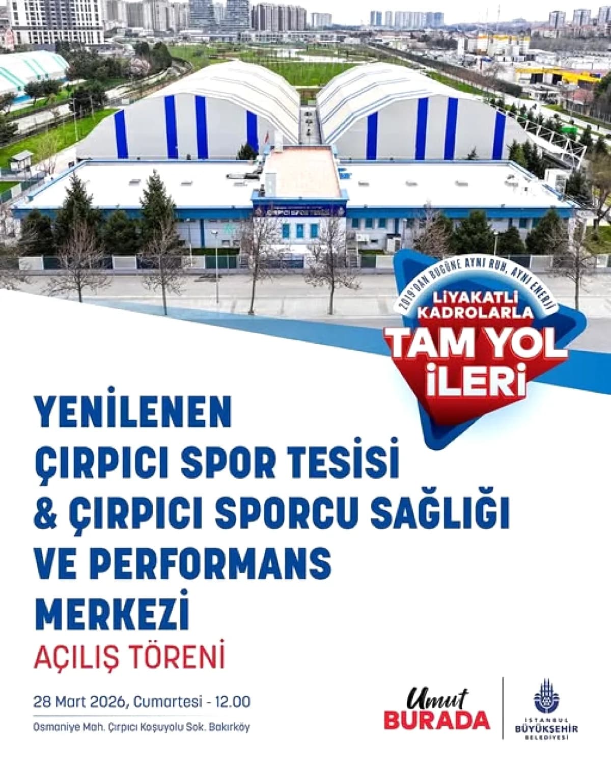 Çırpıcı Spor Tesisi ve Sağlık Merkezi Bakırköy'de Hizmete Girdi Çırpıcı Spor Tesisi ve Sağlık Merkezi Bakırköy'de Hizmete Girdi